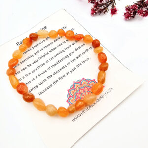 Hello Indigo Halo Online Store Red Aventurine Nugget Bangle