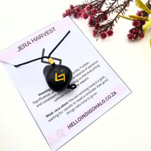 Shungite Rune Necklace - Jera (Harvest)