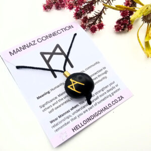 Shungite Rune Necklace – Mannaz (Connection)