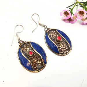 Hello Indigo Halo Online Store Tibetan Earrings