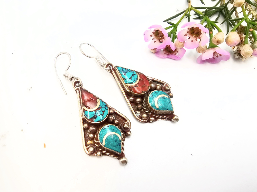 Tibetan Earrings – Hidden Passage Tibetan Earrings – Hidden Passage