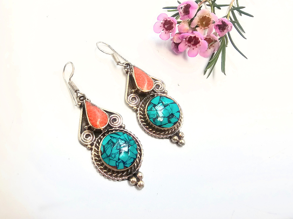 Tibetan Earrings – Spirit Lantern Tibetan Earrings – Spirit Lantern
