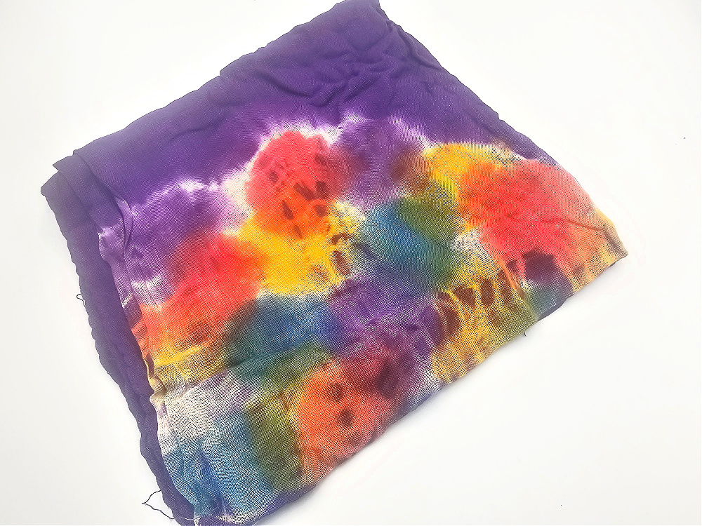 Vintage Indian Cotton Scarf – Colourful Hippie Flair Vintage Indian Cotton Scarf – Colourful Hippie Flair - Image 2