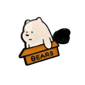 White Bear Box Pin Badge