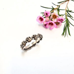 Wild Rose Ring (W/Brass)
