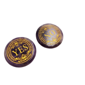 Yes & No Decision Coin - Amethyst