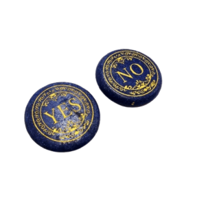 Yes & No Decision Coin - Lapis Lazuli