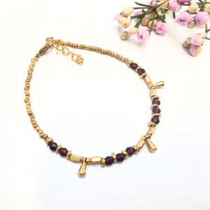 Brass Bead Bangle