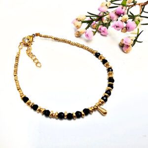 Brass Bead Bangle