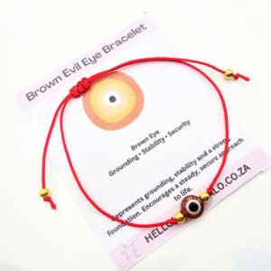 Hello Indigo Halo Online Store Evil Eye Red String Bracelet - Brown Eye