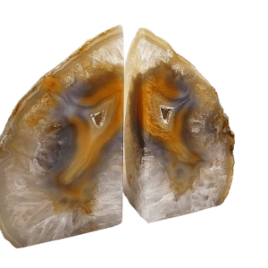 Agate Geode Book Ends (Natural) C (1.4kg)