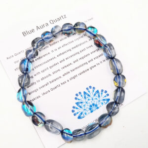 Mermaid Aura Gemstone Nugget Bangle