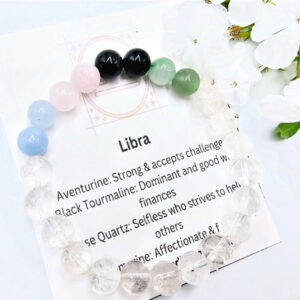 Libra Zodiac Gemstone Bangle (23 Sep - 23 Oct)